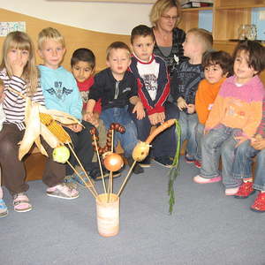 Gemüsetheater im Kindergarten