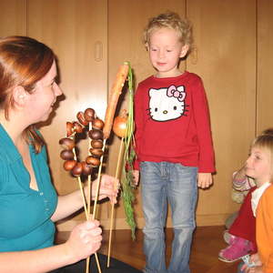 Gemüsetheater im Kindergarten
